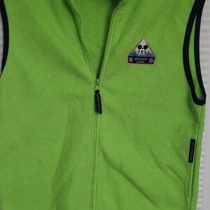 Mickey Gear Women's Lime Green Fleece Sweater Vest
